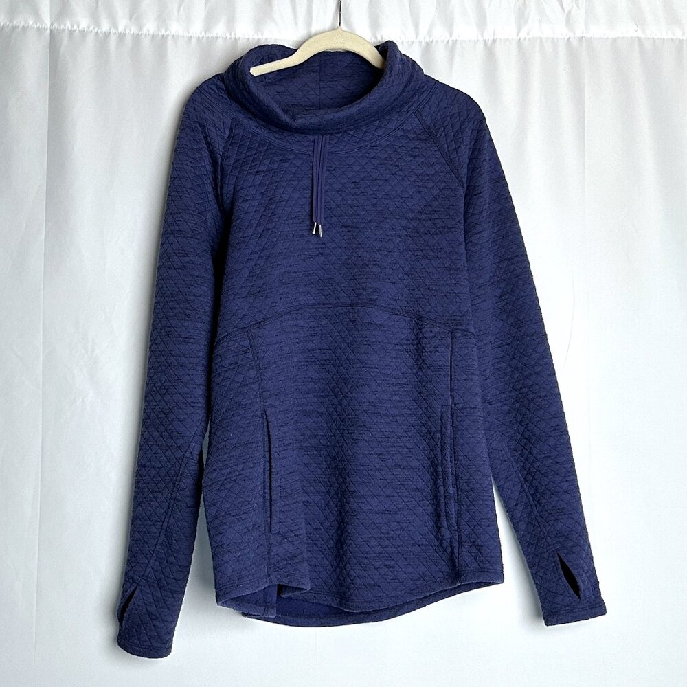MARMOT Blue Quilted Longsleeve Pullover Top – size XL
